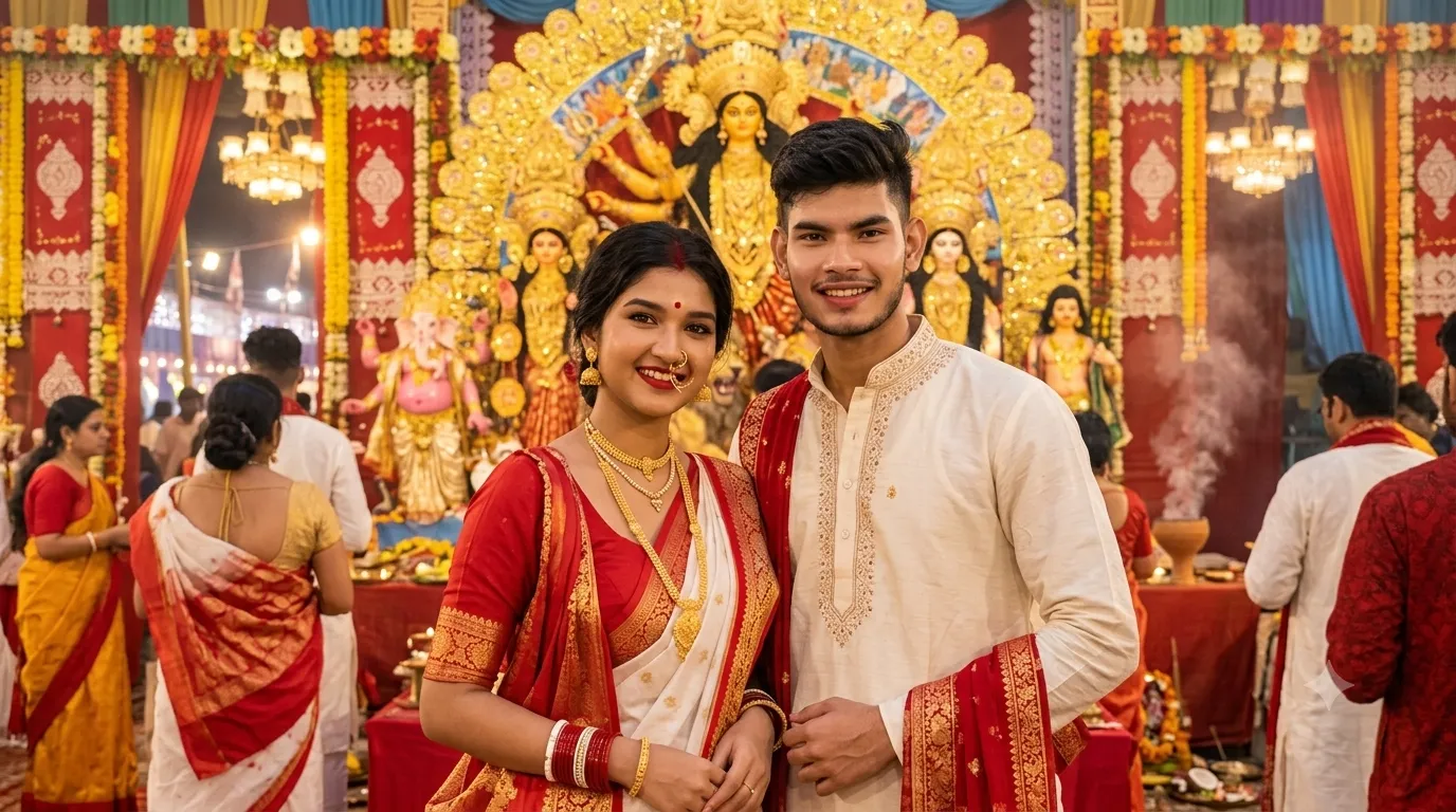 durga-puja-couple-photo-prompt-gemini-ai-2026